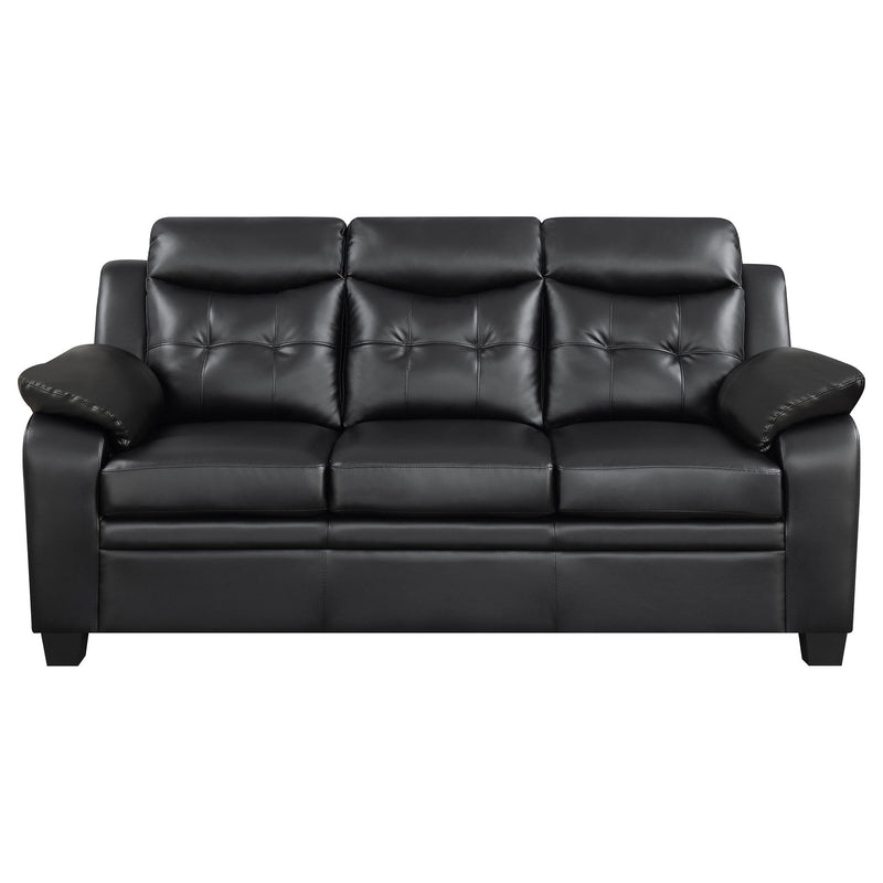 Eaton - Padded Sofa With Tufted Design - Black by HouseOfZazla