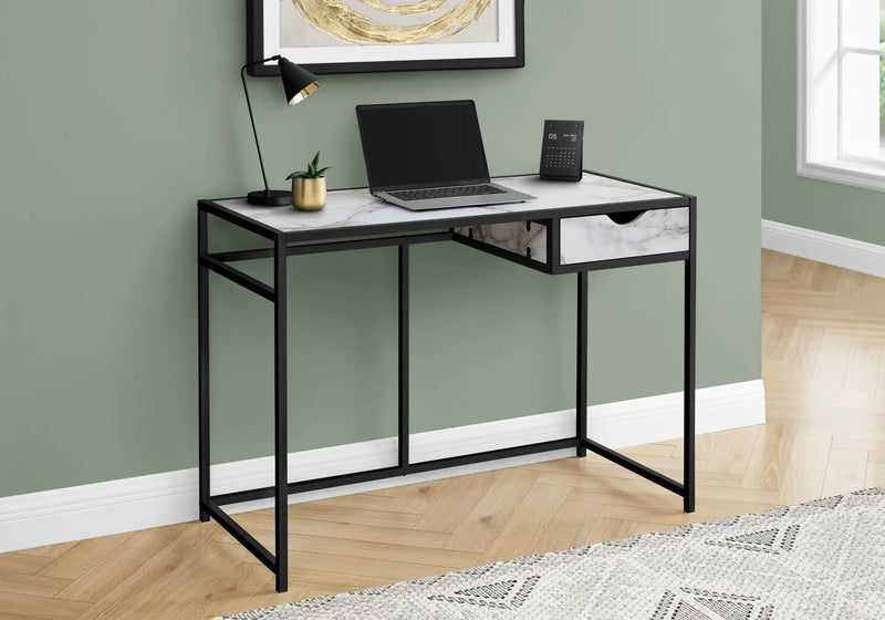 Computer Desk For Home Office, 1 Storage Drawer, Contemporary & Modern by HouseOfZazla