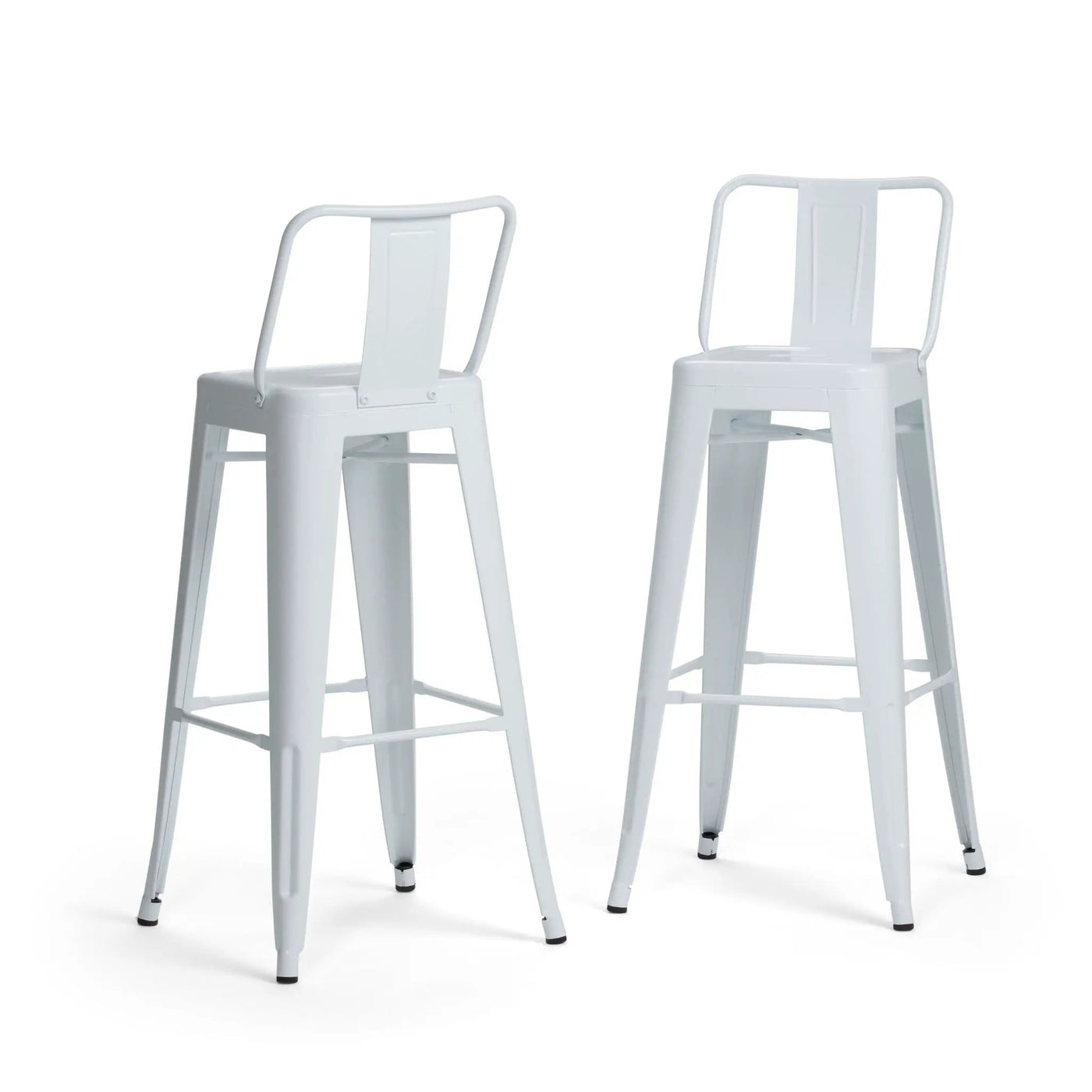 Rayne - Curved Back Metal Stool (Set of 2) by Unique Piece Furniture
