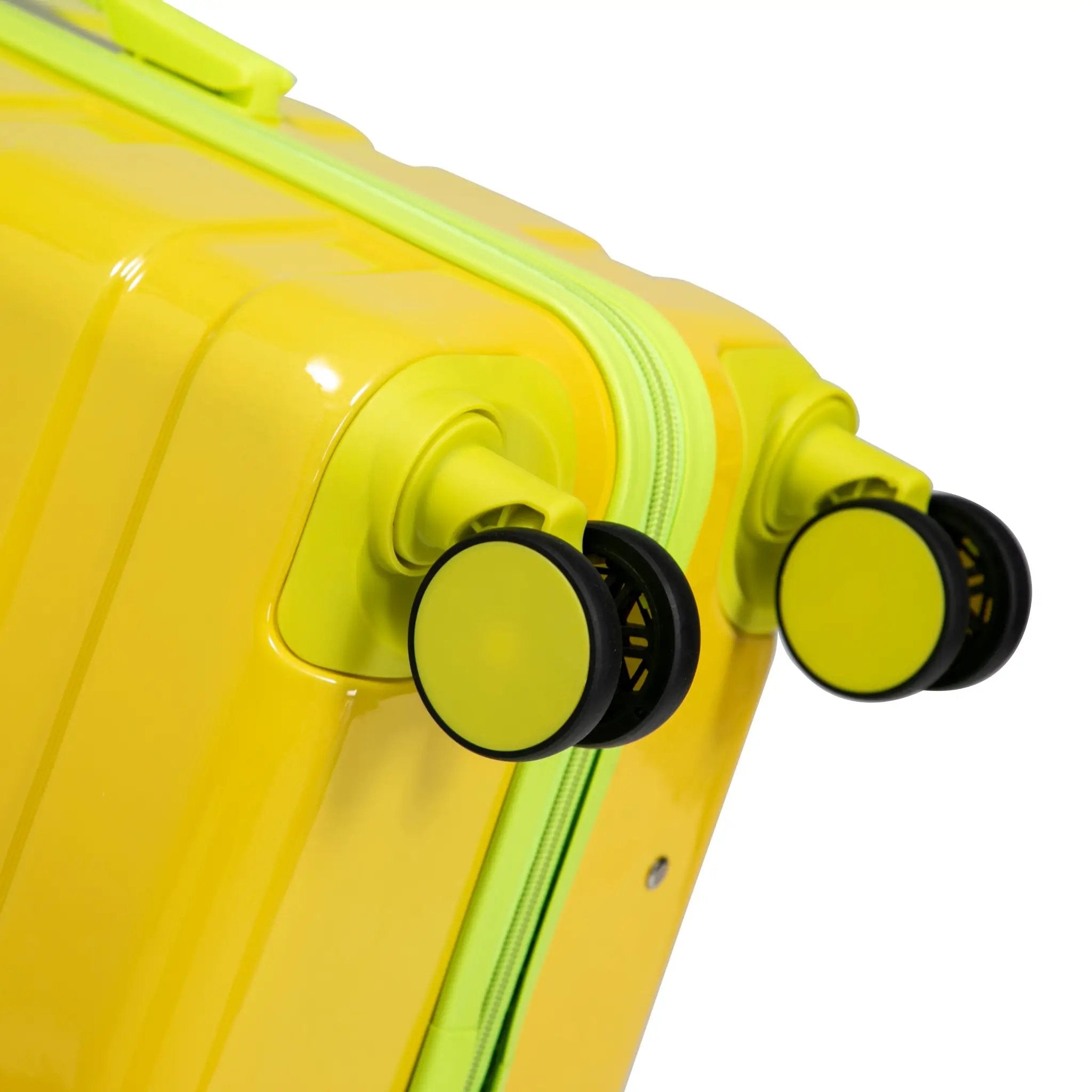 20'/24'/28' 3-Piece PC Spinner Wheel Luggage Set (Yellow+Green) by HouseOfZazla