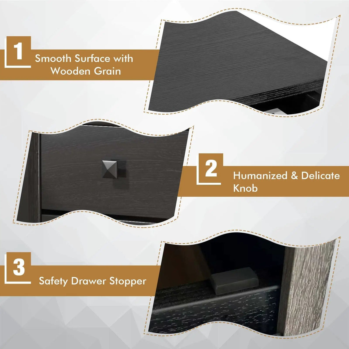 Multipurpose Retro Bedside Nightstand, photo 8 of 10