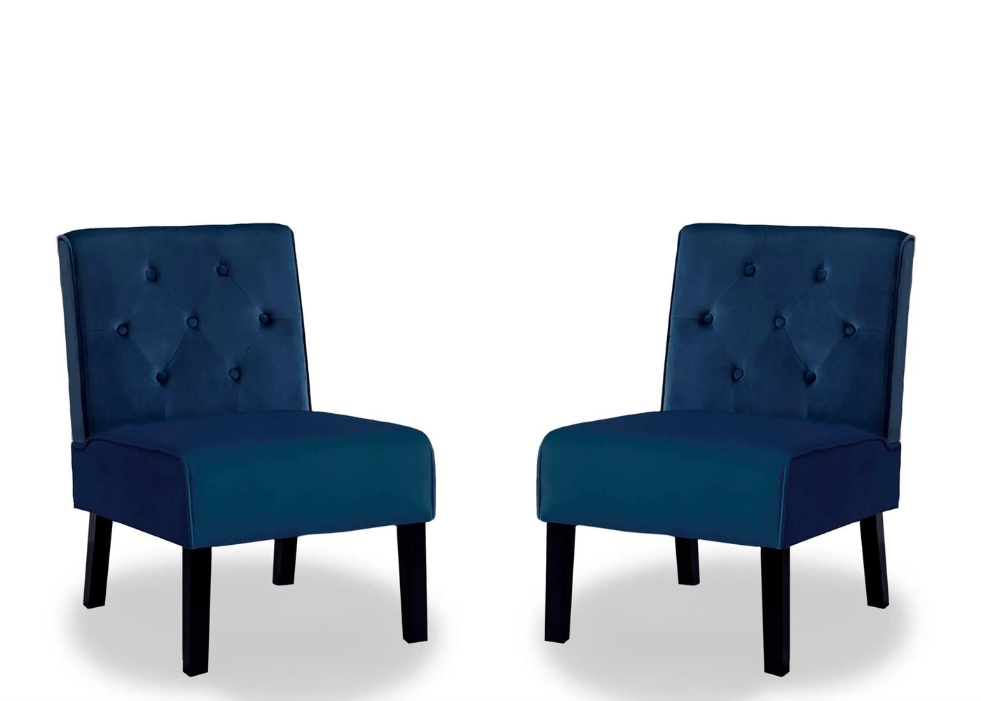 Reese - Living Room Armless Button Tufted Pattern Accent Chair (Set of 2) by Unique Piece Furniture
