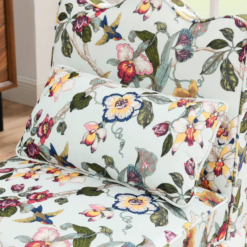 Stylish Flannel Dining Chair With Soft Cushion And Backrest by Unique Piece Furniture