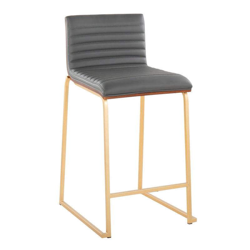 Mason Mara - Contemporary Design Fixed Height Counter Stool (Set of 2) by HouseOfZazla