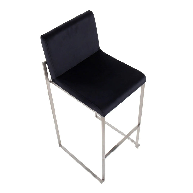 Fuji - Contemporary And Modern Elegance High Back Barstool by Unique Piece Furniture
