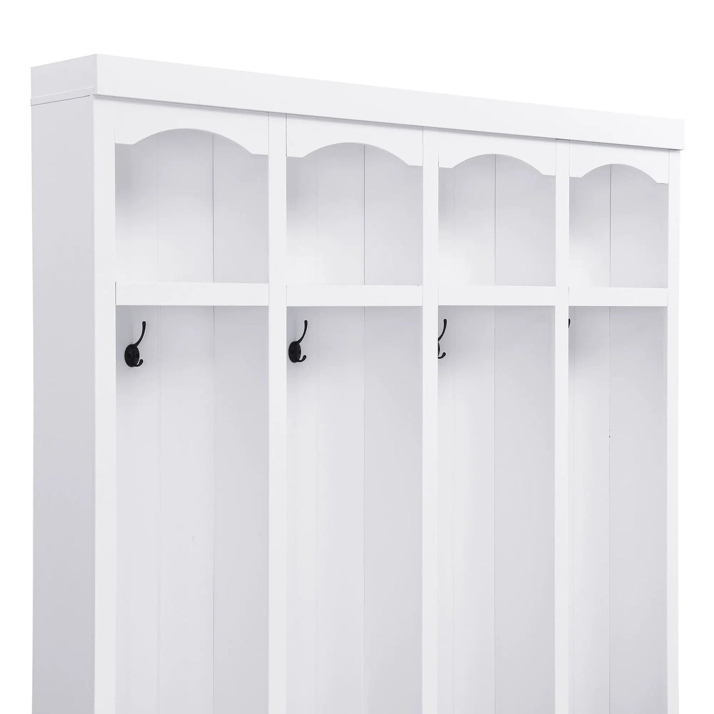Entryway Hall Tree With Bench, 4 Hooks & Open Storage Space by Unique Piece Furniture