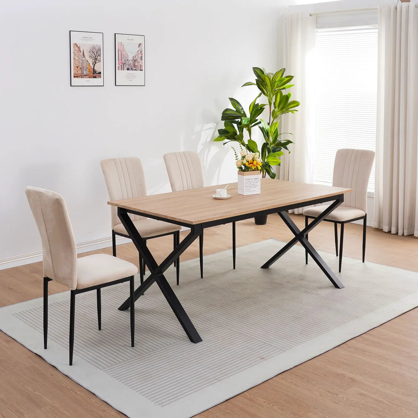 Velvet Dining Chairs For Dining Room (Set of 4) by Unique Piece Furniture