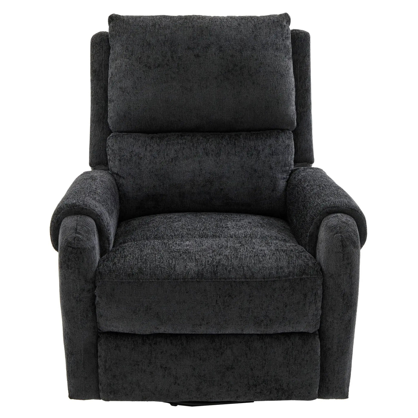 Manual Recliner Massage Chair With Swivel Rocker, 8 Massage Modes, Side Storage Pocket by Unique Piece Furniture