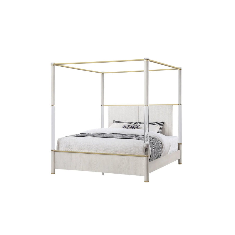 Malco - 4 Post Bed With Upholstered Headboard by Unique Piece Furniture