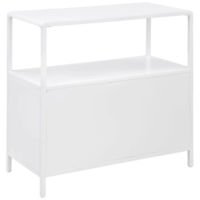 Kenneth - 2 Door Radio Weave Accent Cabinet - White