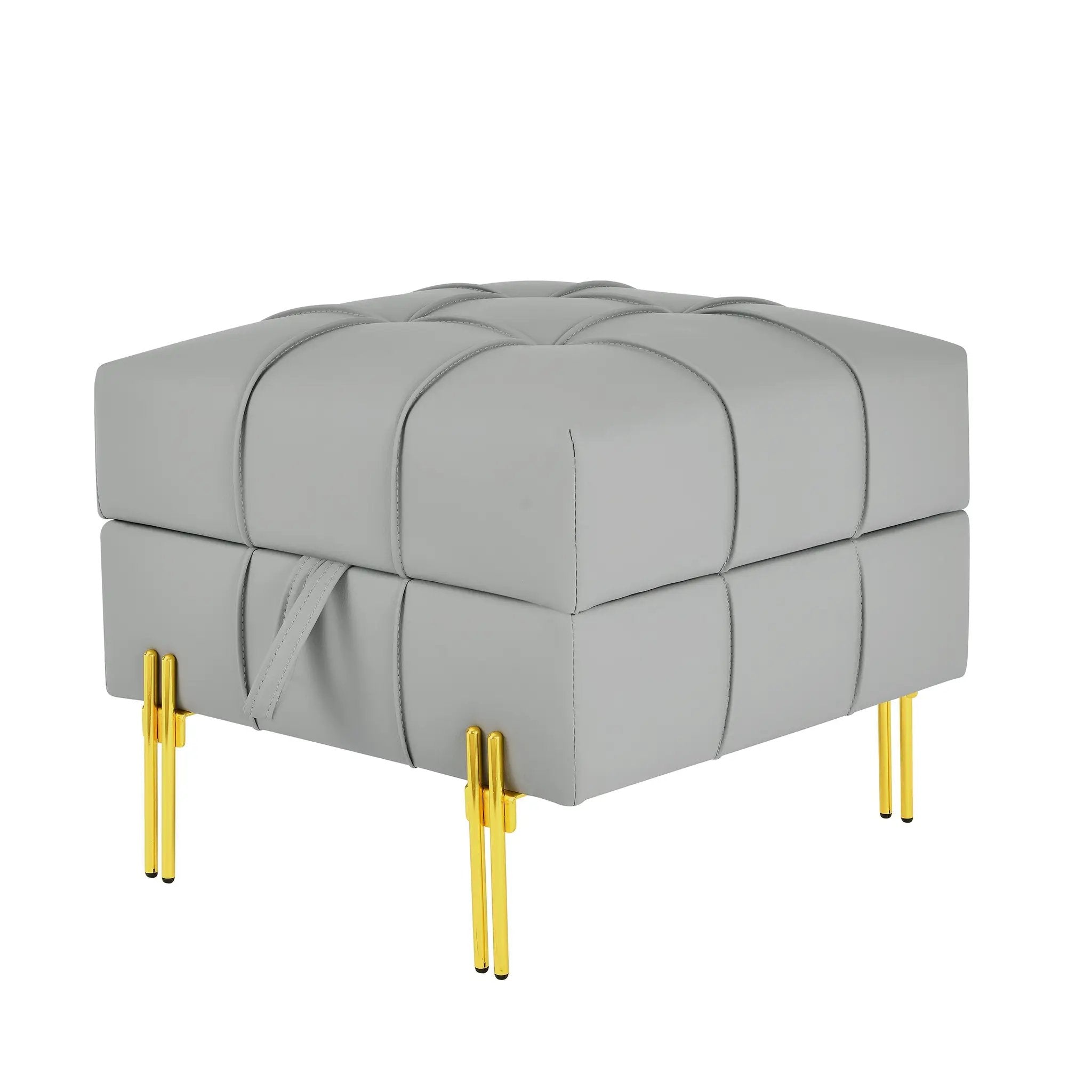22 Inches Anti-Scratch Leather Storage Ottoman by HouseOfZazla