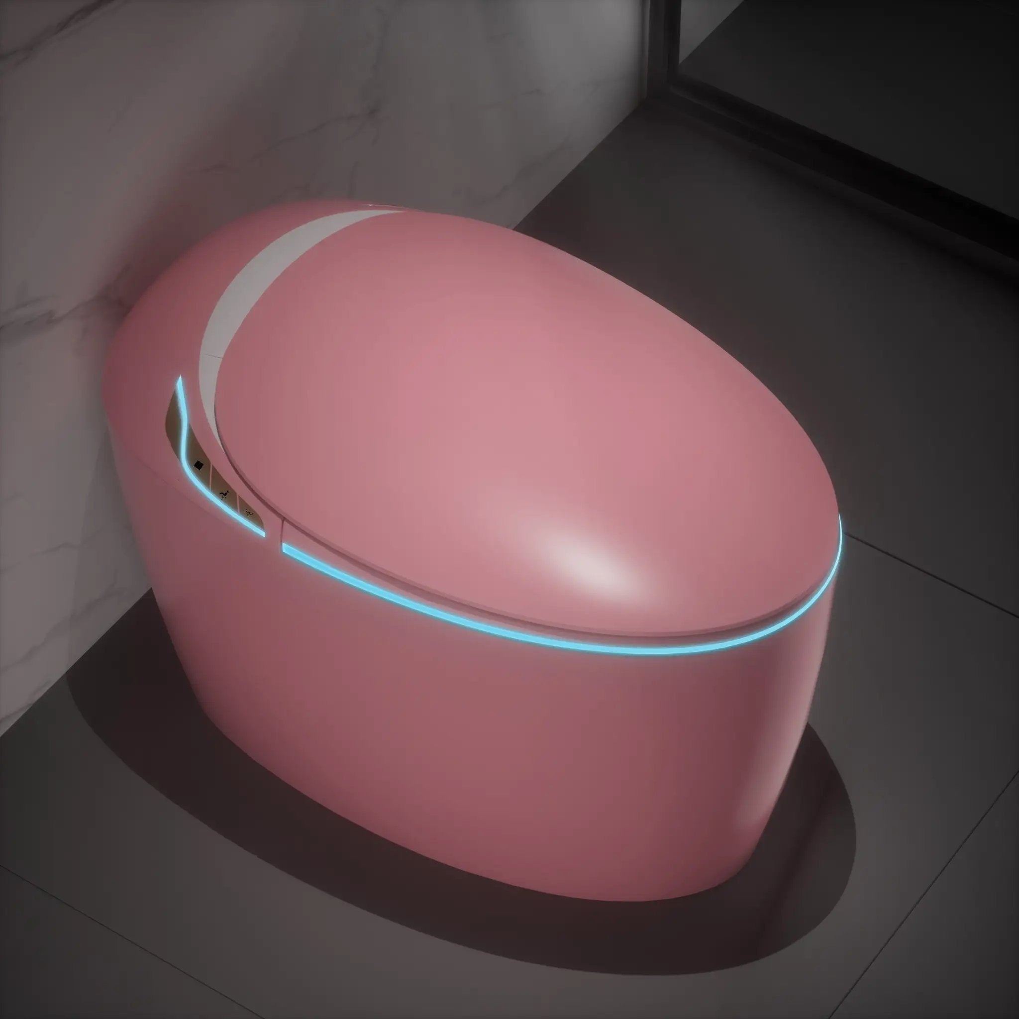 Unique Smart Toilet with Bidet Built-In by HouseOfZazla