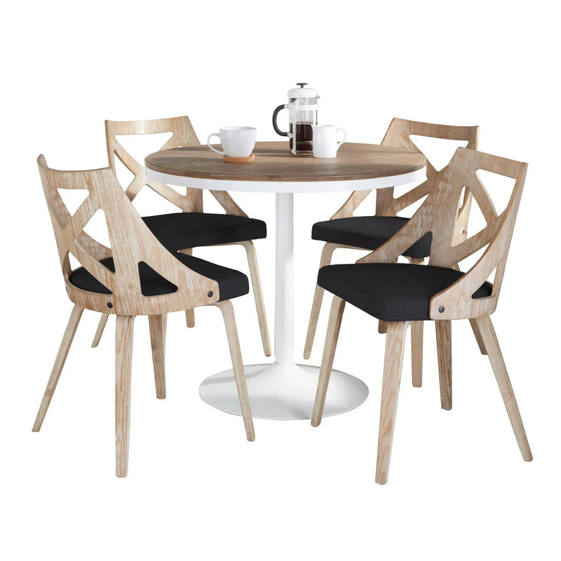 Dakota Charlotte - 5 Piece Dining Set Contemporary by HouseOfZazla