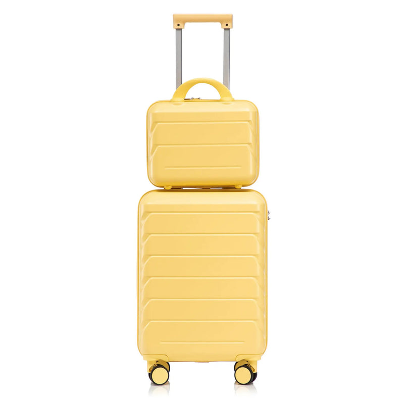 14'/20' 2-Piece ABS Spinner Wheel Luggage Set with Combination Lock by HouseOfZazla