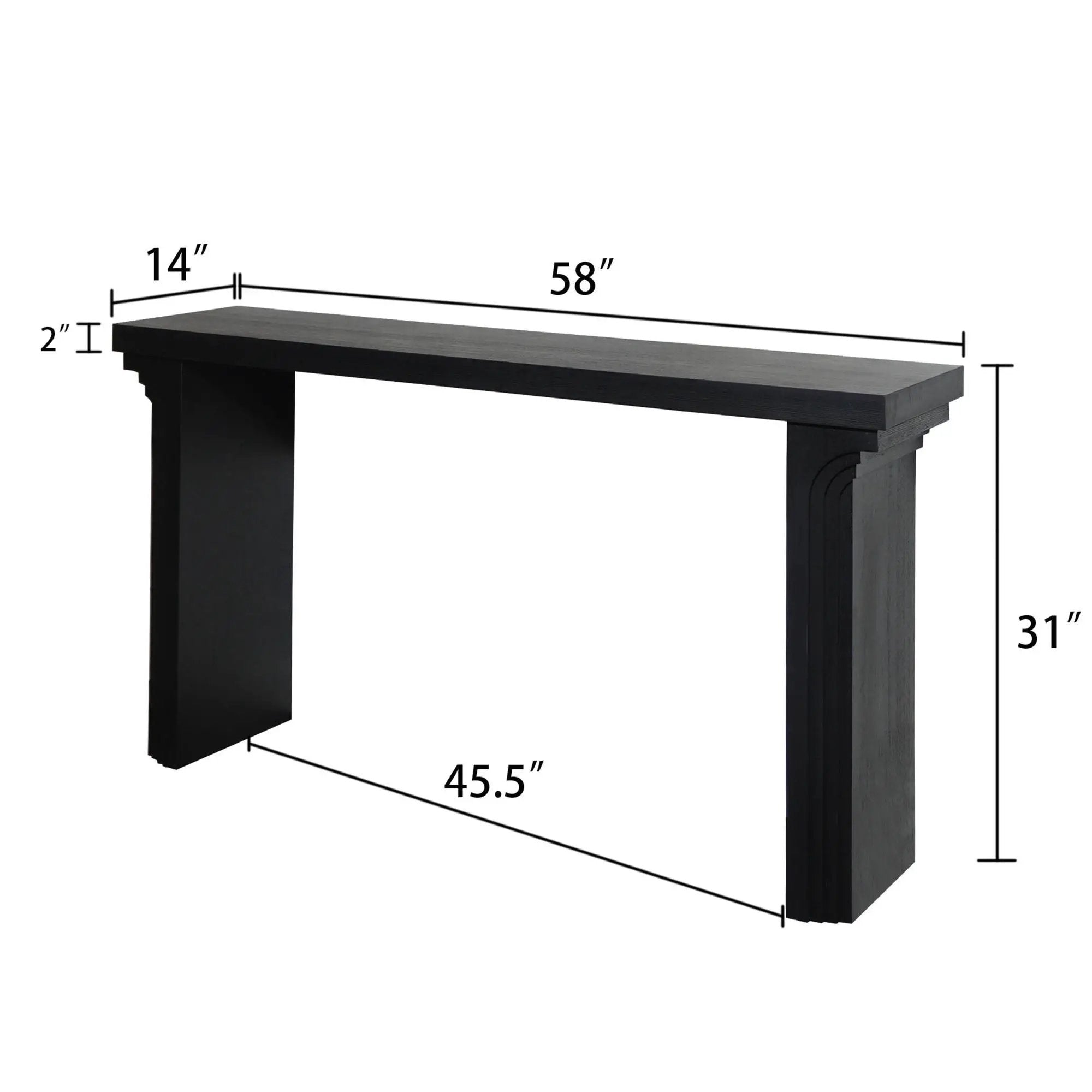 Console Table With Decorative Molding by HouseOfZazla