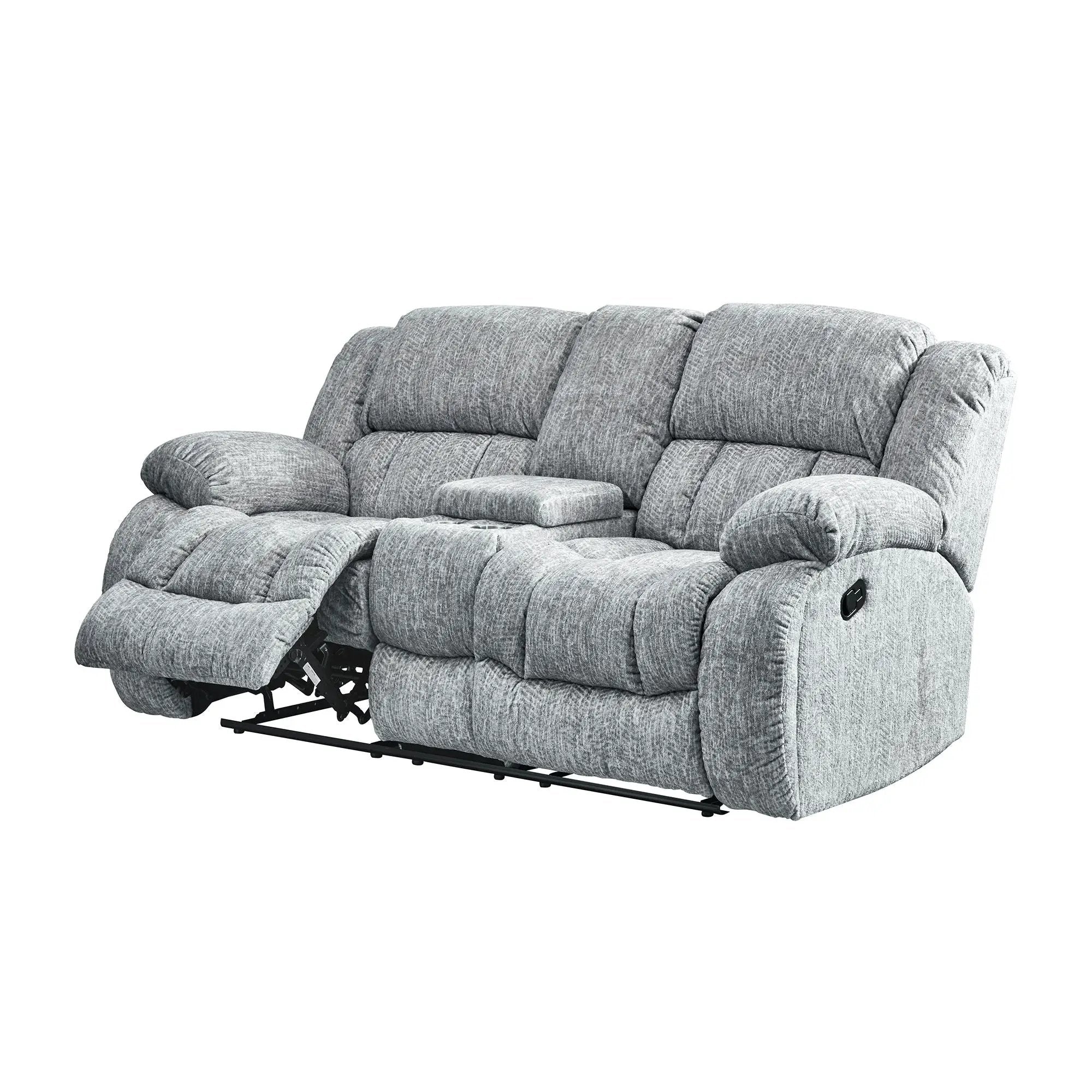 Stonic - Console Reclining Loveseat by HouseOfZazla