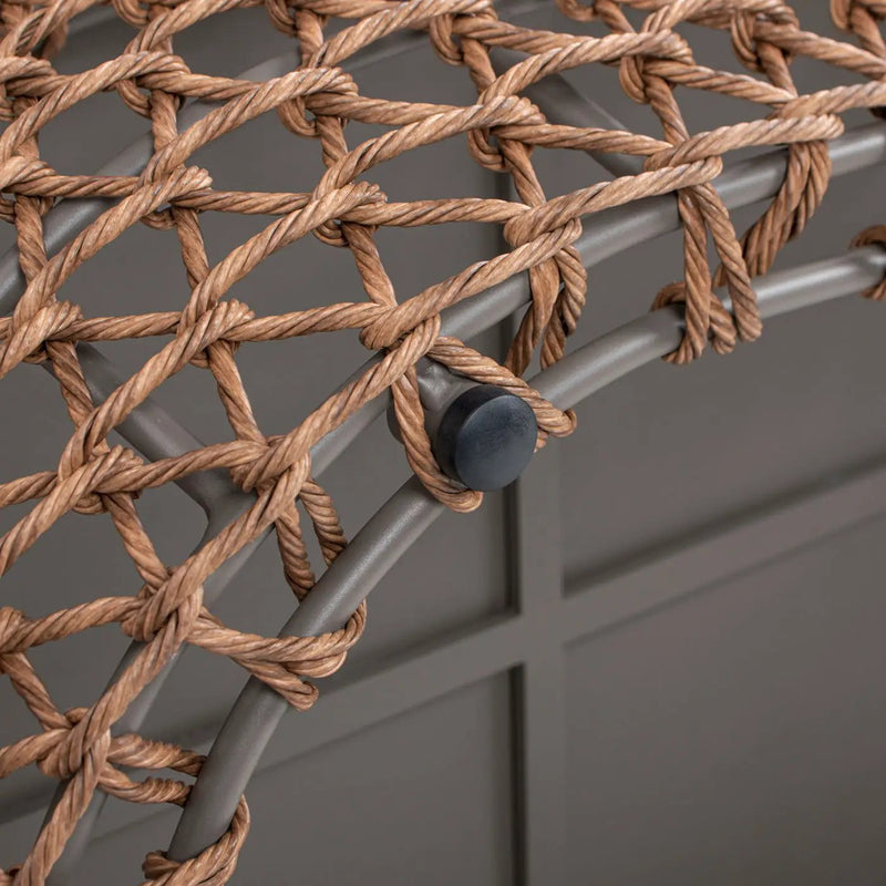 Willow - Oval Woven Patio Coffee Table, Wicker Frame by Unique Piece Furniture