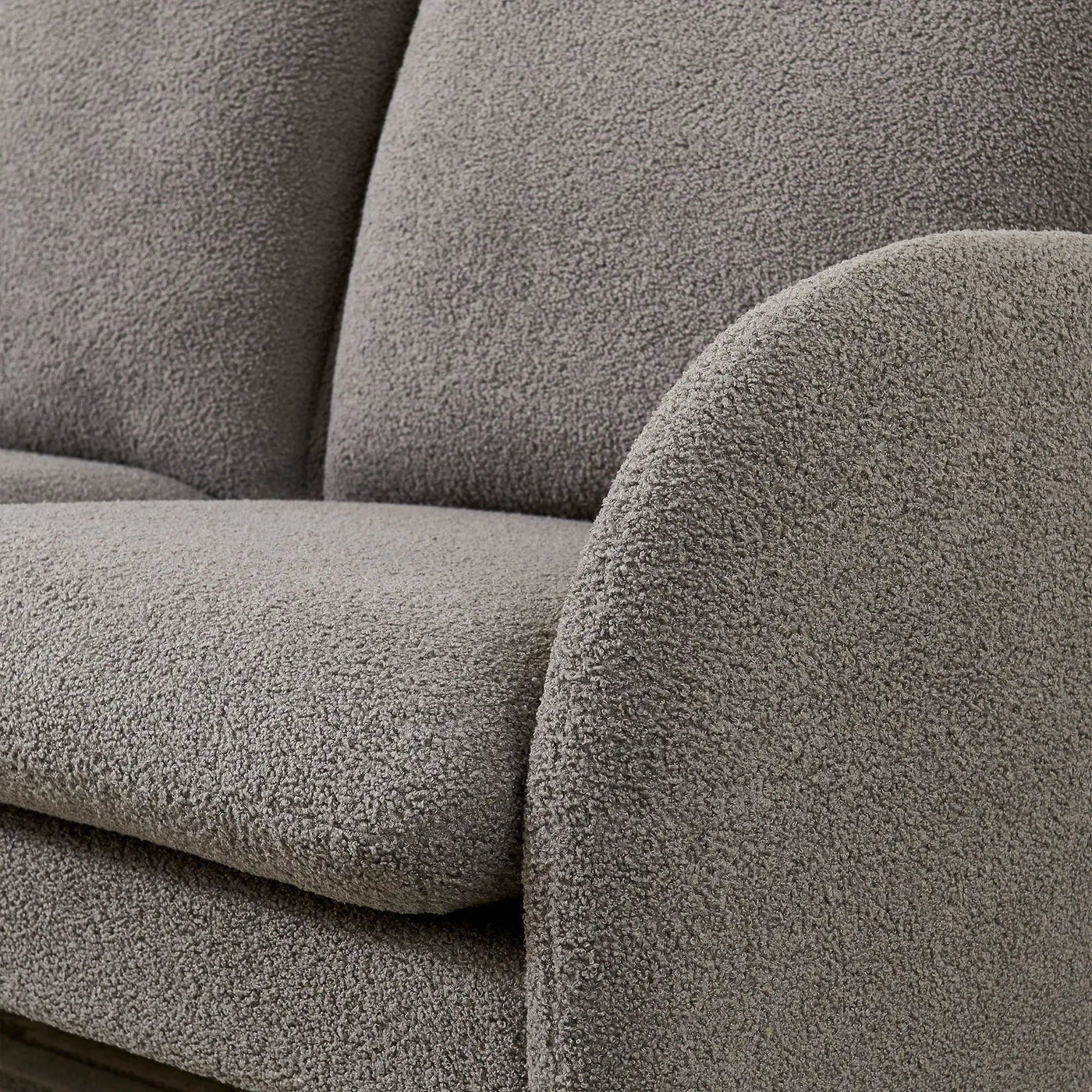 Loveseat Sofa Small Couch For Living Room, Sherpa Fabric Upholstered Loveseat Sofa Couch, Small Loveseat Sofa For Apartment, Bedroom by Unique Piece Furniture
