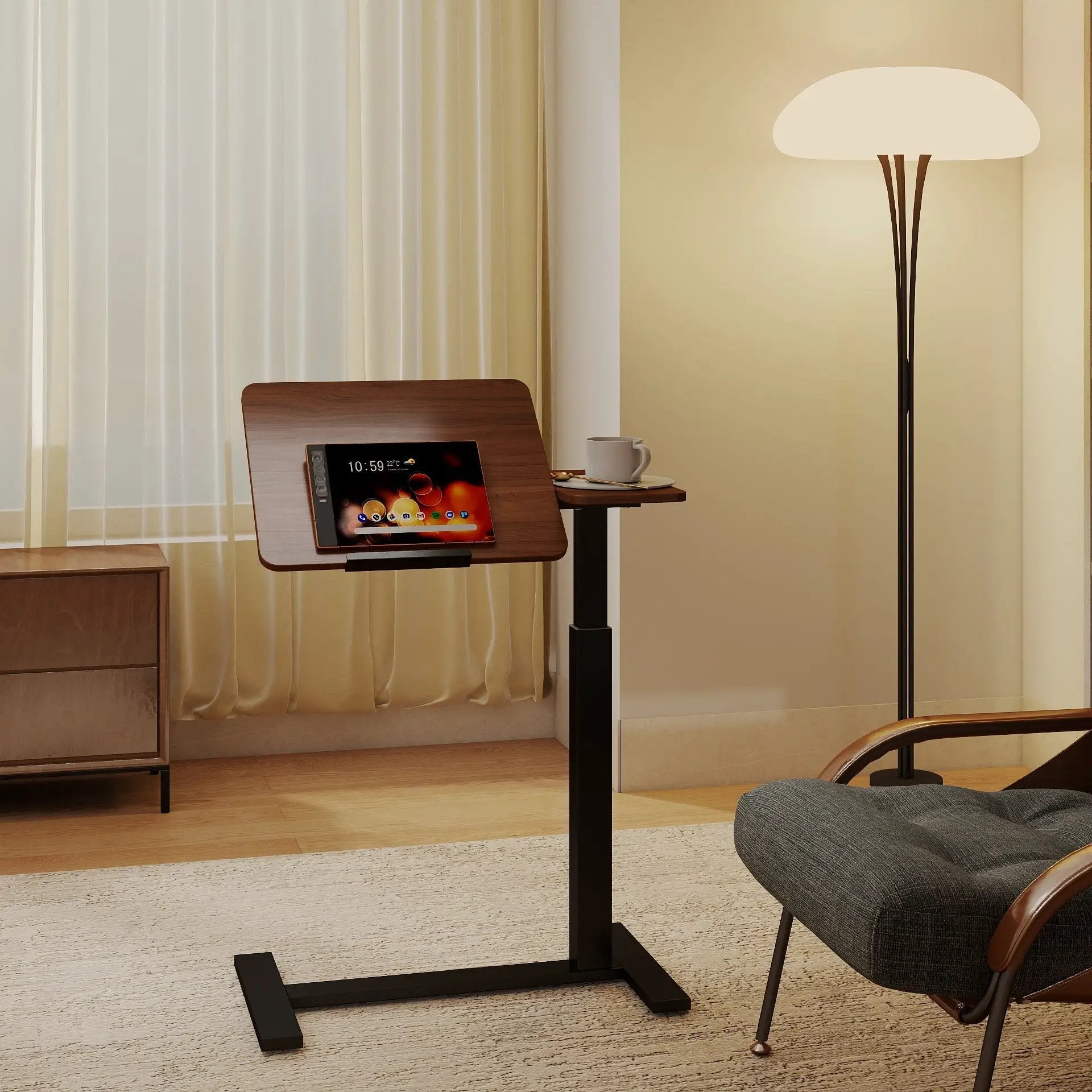 Mobile Adjustable Standing Desk by HouseOfZazla
