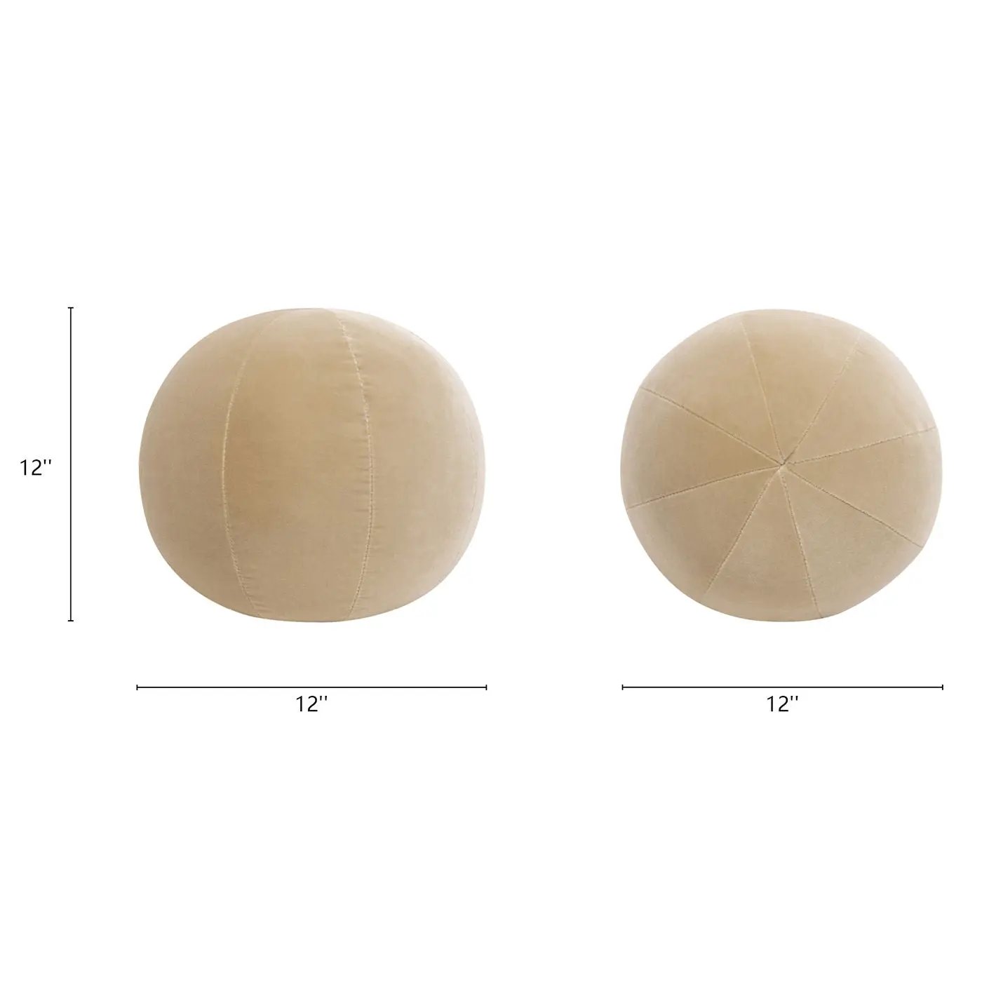 Luna - Round Sphere Accent Ball Throw Pillow by Unique Piece Furniture