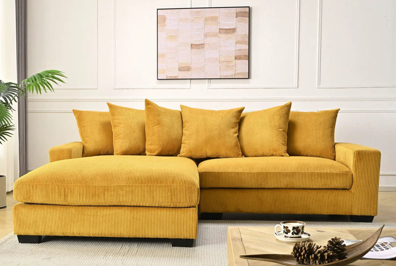 Luxe - Oversized 2 Piece Sectional Couches For Living Room, L Shaped Sofa With Chaise by HouseOfZazla
