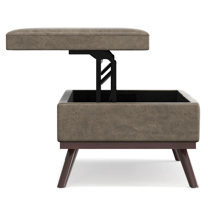 Owen - Multifunctional Square Coffee Table Storage Ottoman by HouseOfZazla