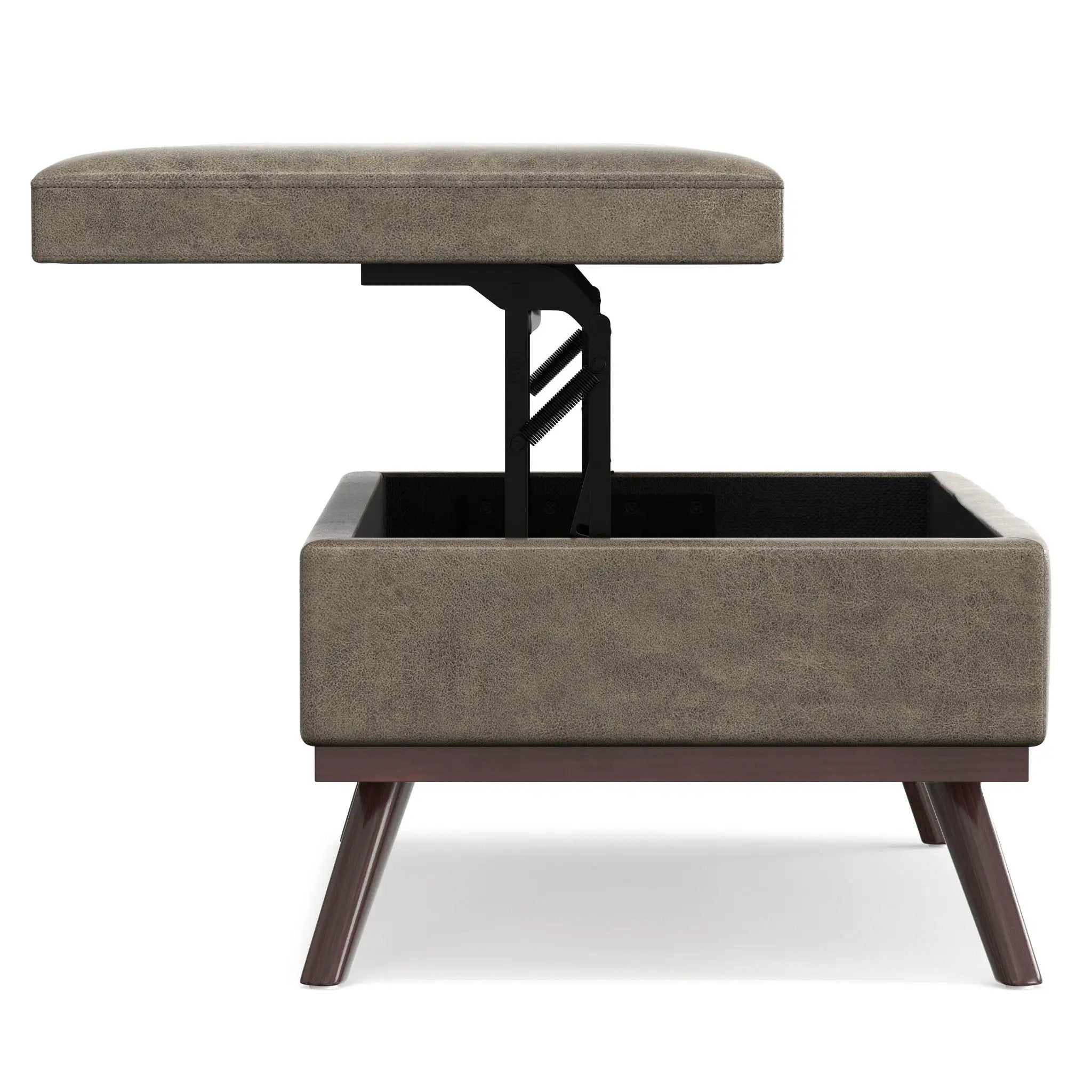 Owen - Multifunctional Square Coffee Table Storage Ottoman by Unique Piece Furniture