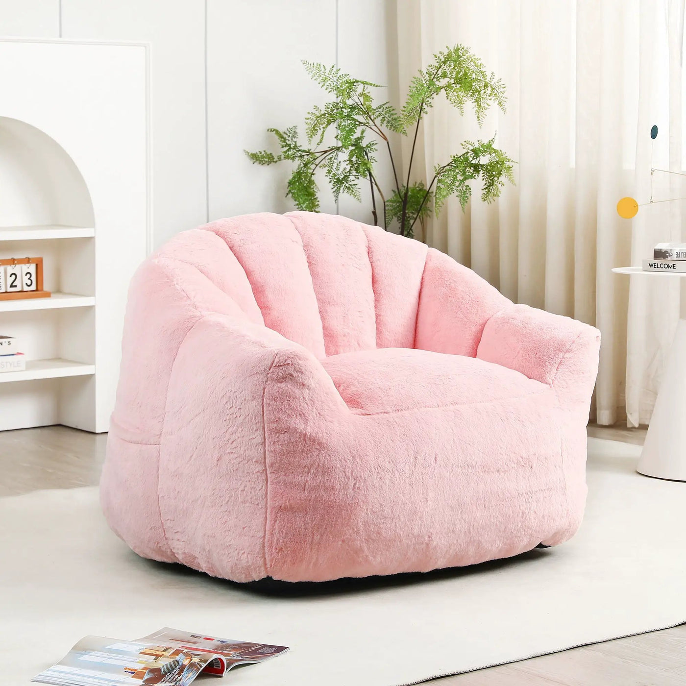 Beanbag Chair, Beanbag Sofa Chair With Armrests Stuffed High Density Foam by HouseOfZazla