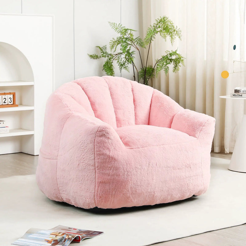 Beanbag Chair, Beanbag Sofa Chair With Armrests Stuffed High Density Foam by HouseOfZazla