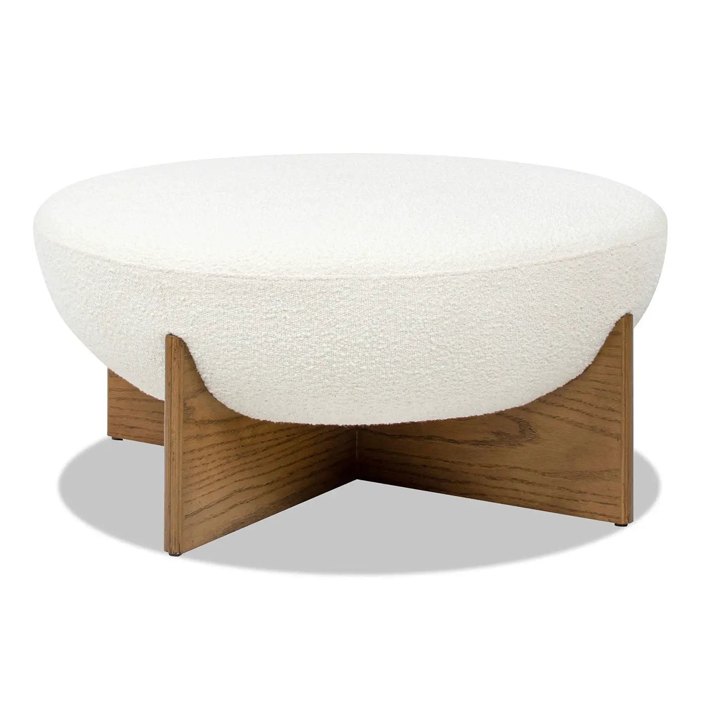 Bali - Round Upholstered Ottoman by HouseOfZazla
