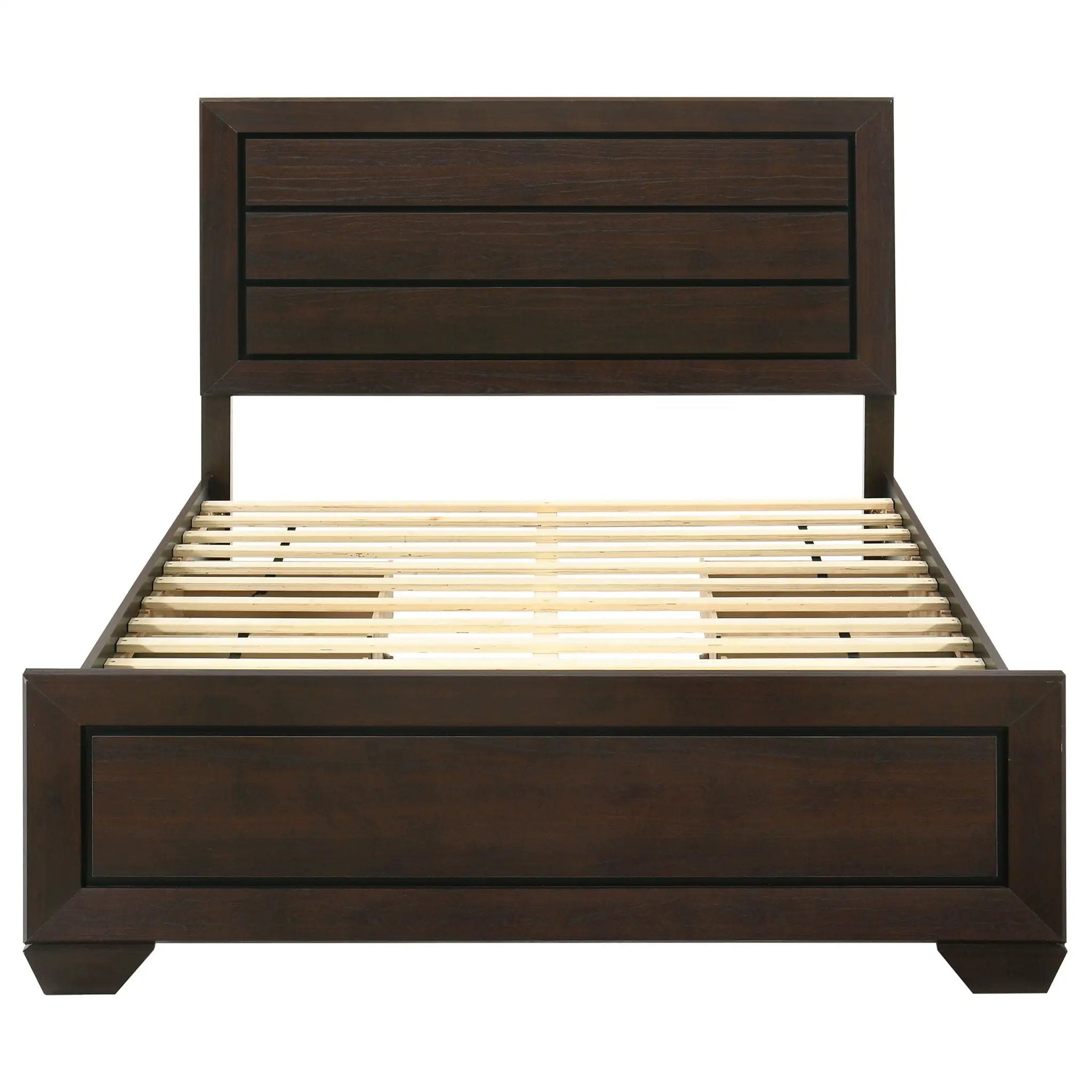 Kauffman Wood Queen Storage Panel Bed Dark Cocoa by Unique Piece Furniture