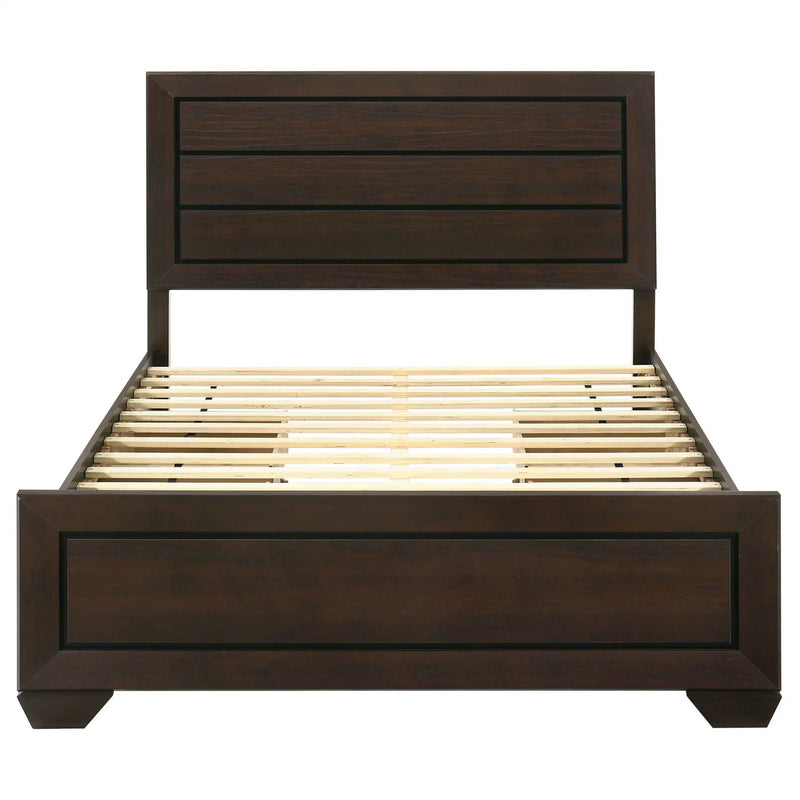 Kauffman Wood Queen Storage Panel Bed Dark Cocoa by Unique Piece Furniture