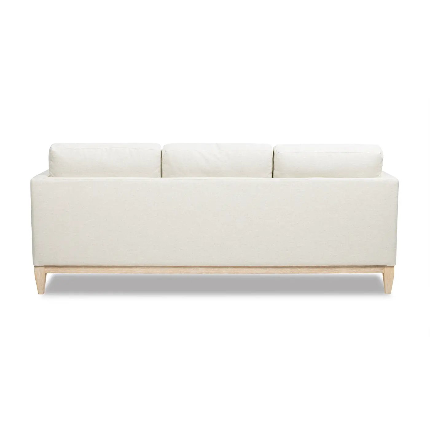 Knox 84' Modern Farmhouse Sofa, Flax White Linen by HouseOfZazla