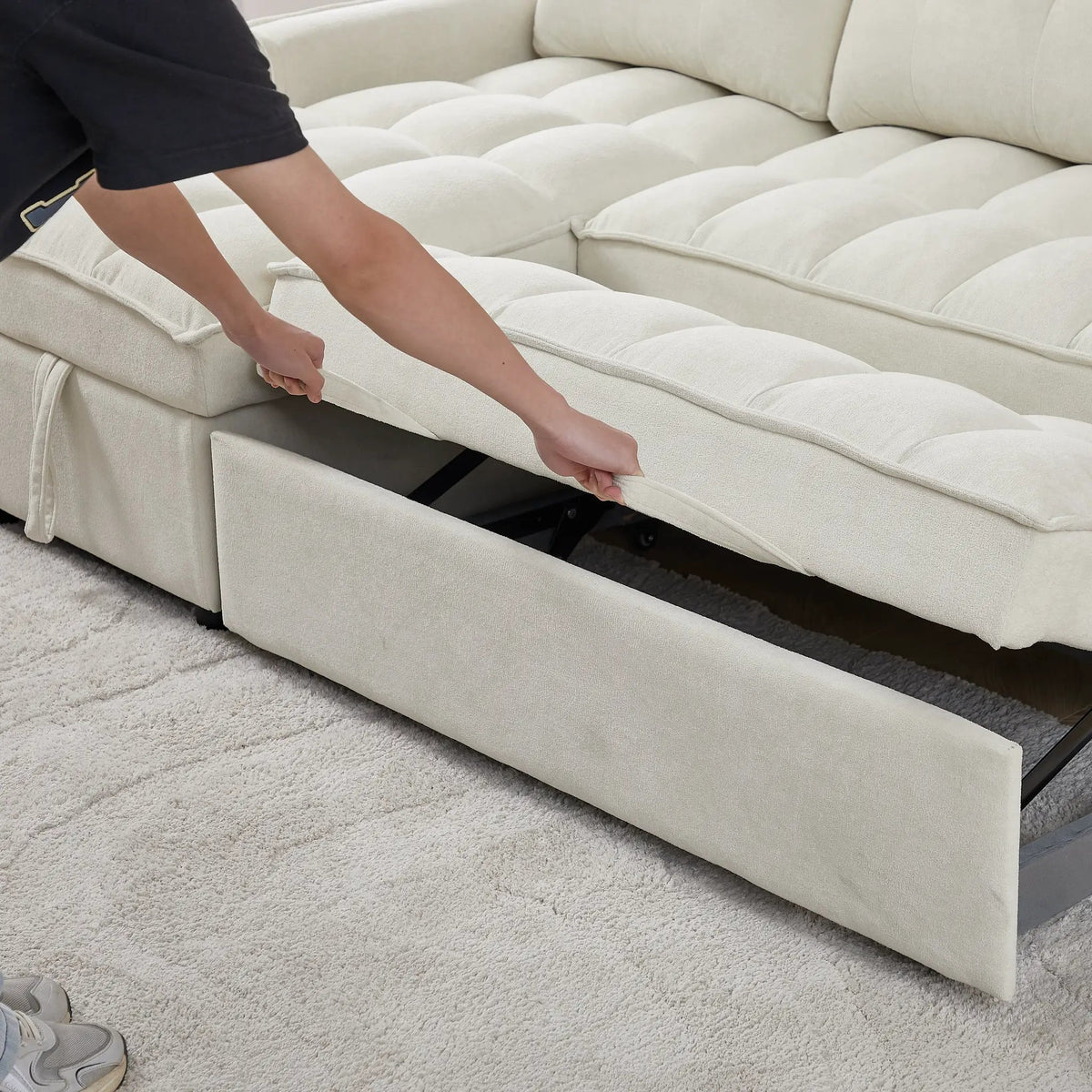 71.3" Reclining Sofa Bed with USB Ports by HouseOfZazla