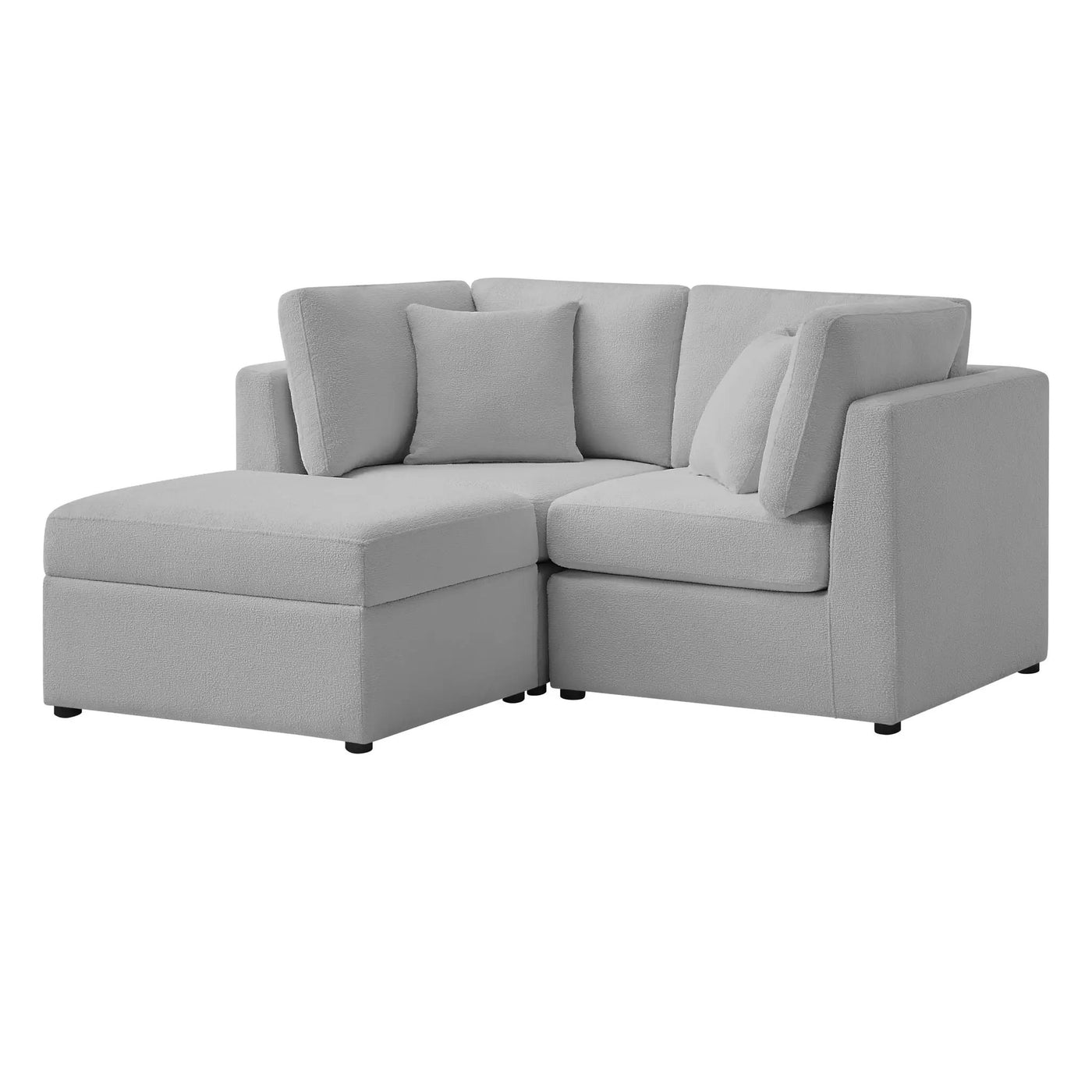 Chauncy - Sectional With Storage Ottoman by HouseOfZazla