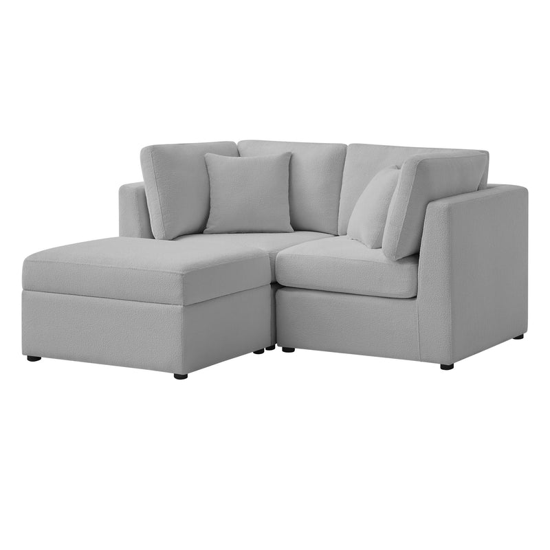 Chauncy - Sectional With Storage Ottoman by HouseOfZazla