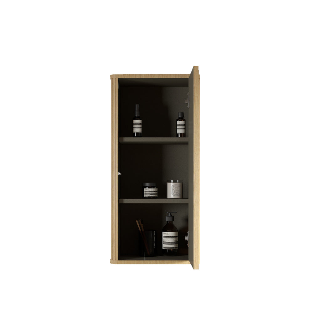 Floating Side Cabinet with Chic Striped Textures by HouseOfZazla