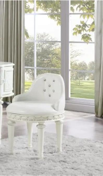 Dorothy - Vanity Chair With Swivel Chair Only - Ivory by Unique Piece Furniture