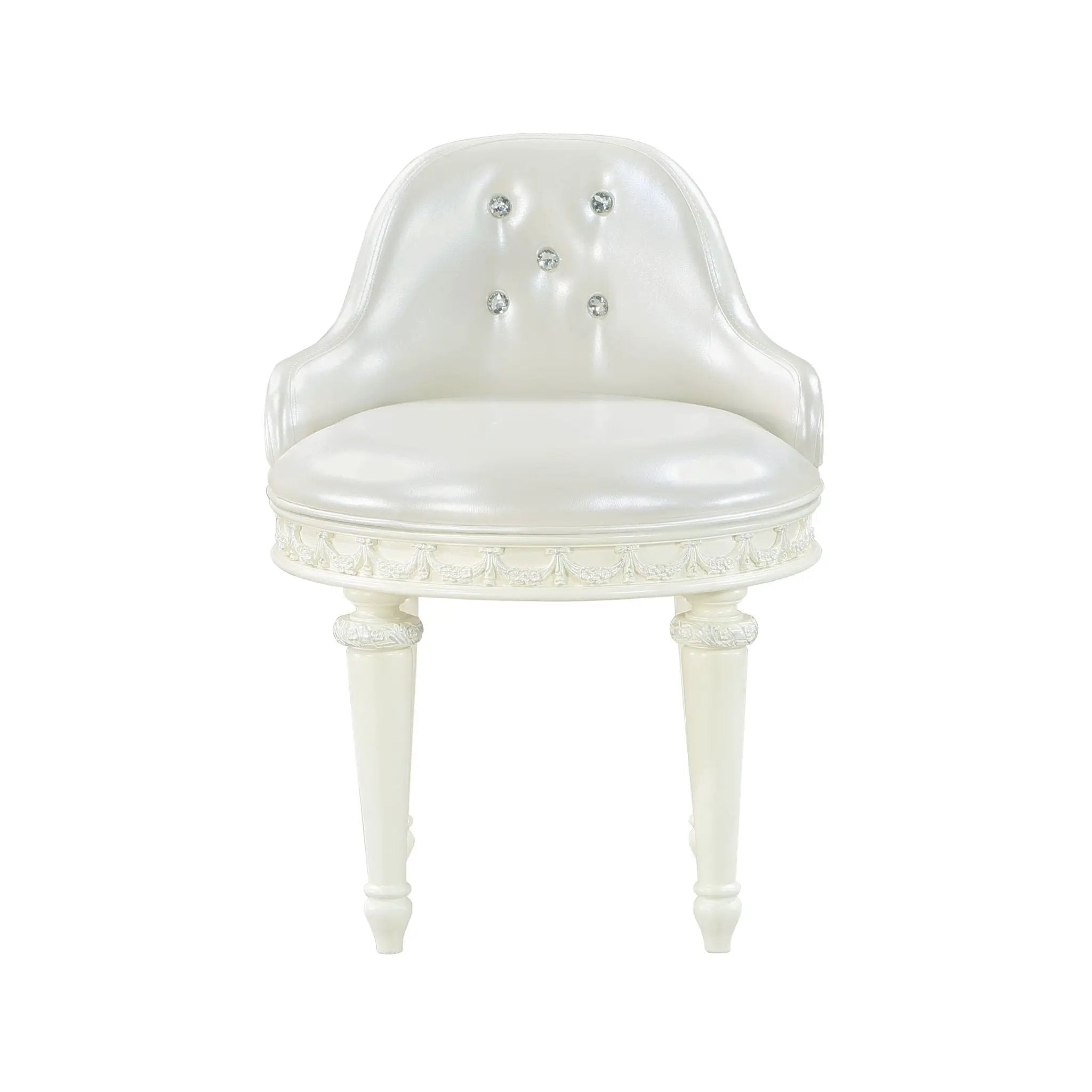 Dorothy - Vanity Chair With Swivel Chair Only - Ivory by Unique Piece Furniture