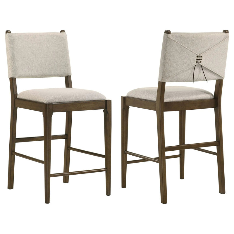 Ottowa Upholstered Counter Side Chair Brown (Set of 2) by Unique Piece Furniture