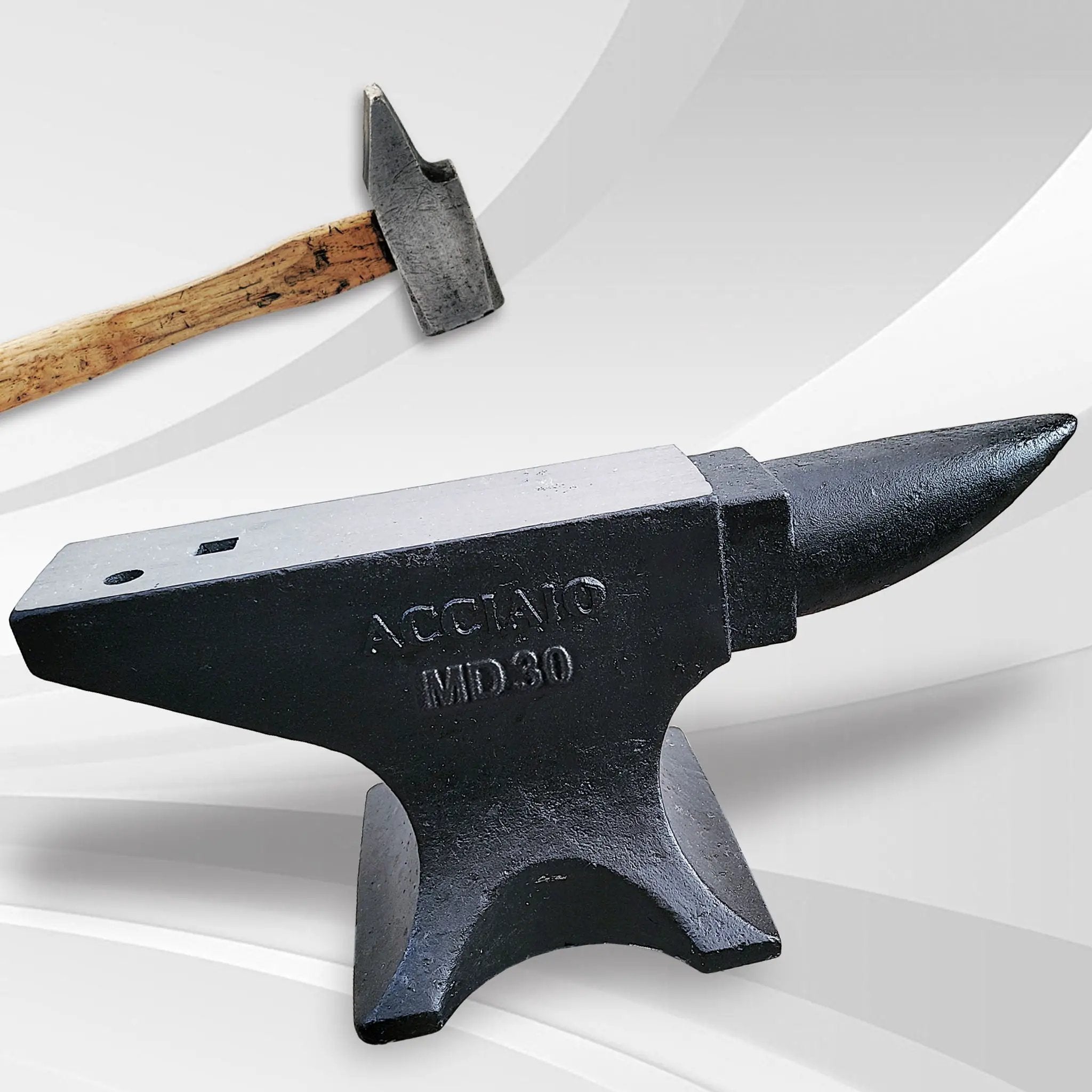 Single Horn Anvil 66Lbs Cast Steel Anvil smith For Sale Forge Tools And Equipment Anvil Rugged Round Horn Anvil smith Jewelers Metalsmith smith Tool - Black by HouseOfZazla