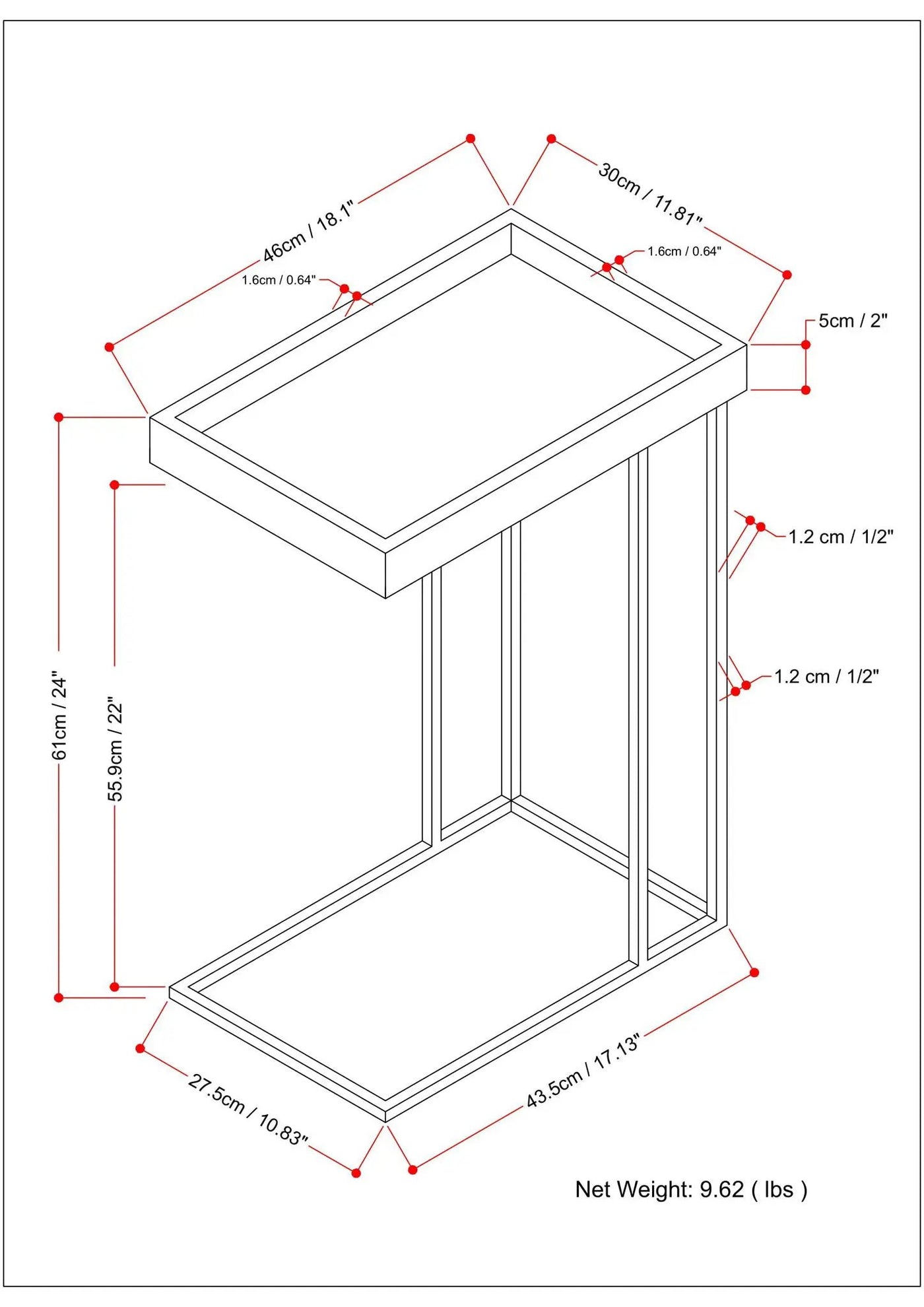 Gallagher - Handcrafted C Side Table by Unique Piece Furniture