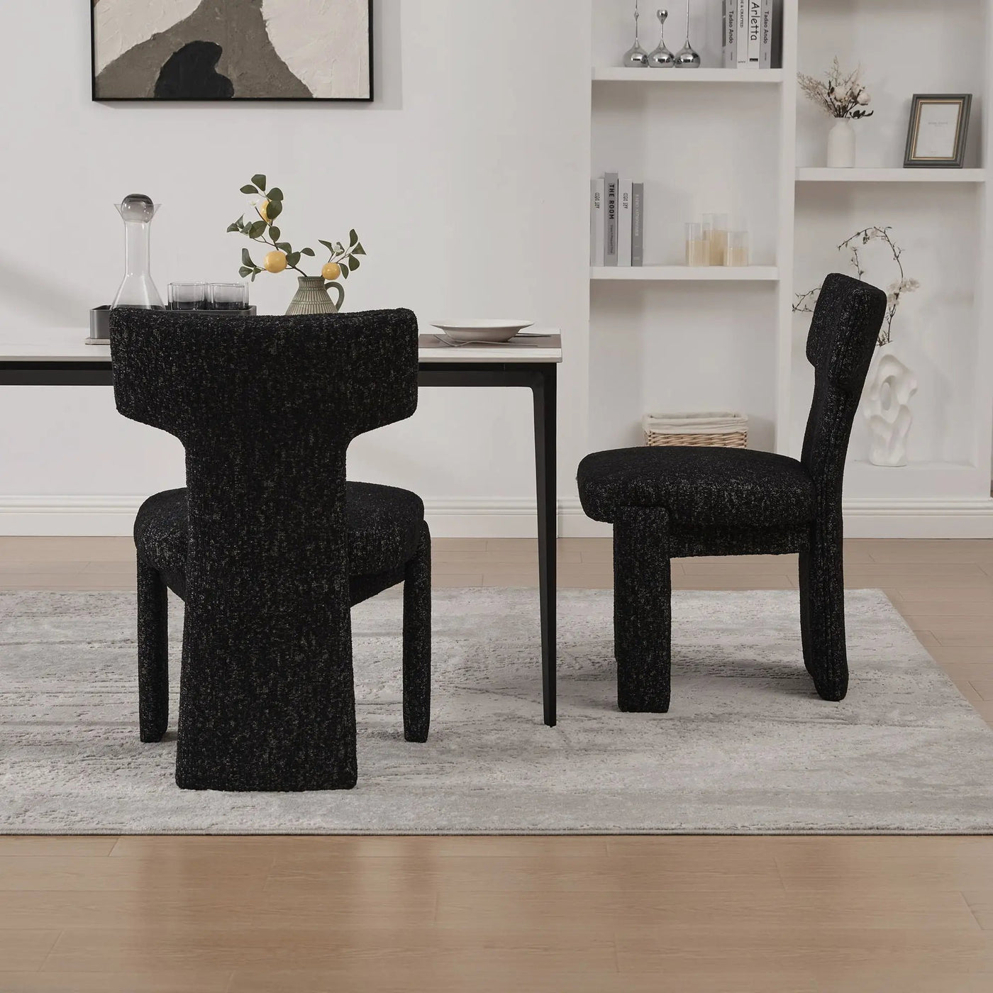 Armless Curved Back Accent Chairs by HouseOfZazla