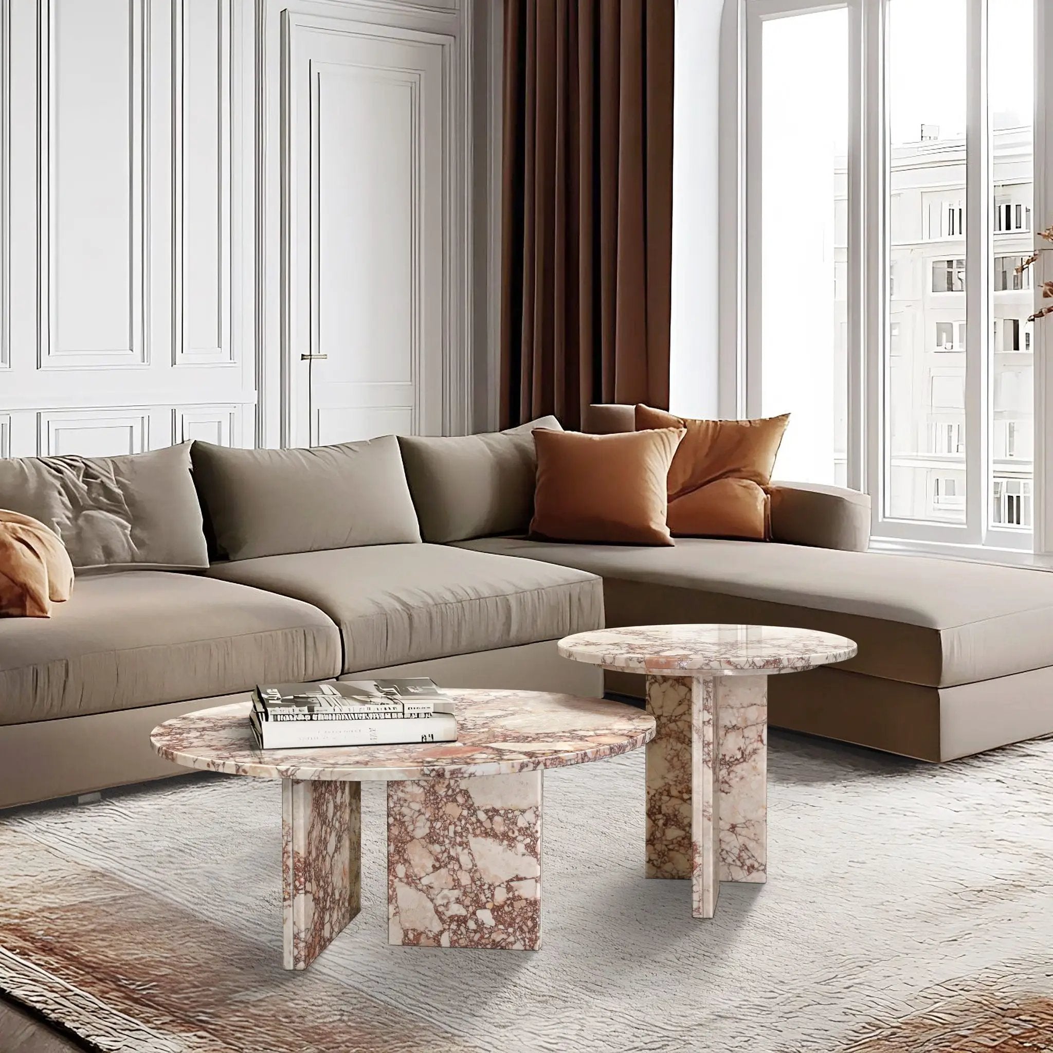 Elegant Coffee Duo Table Set by Unique Piece Furniture