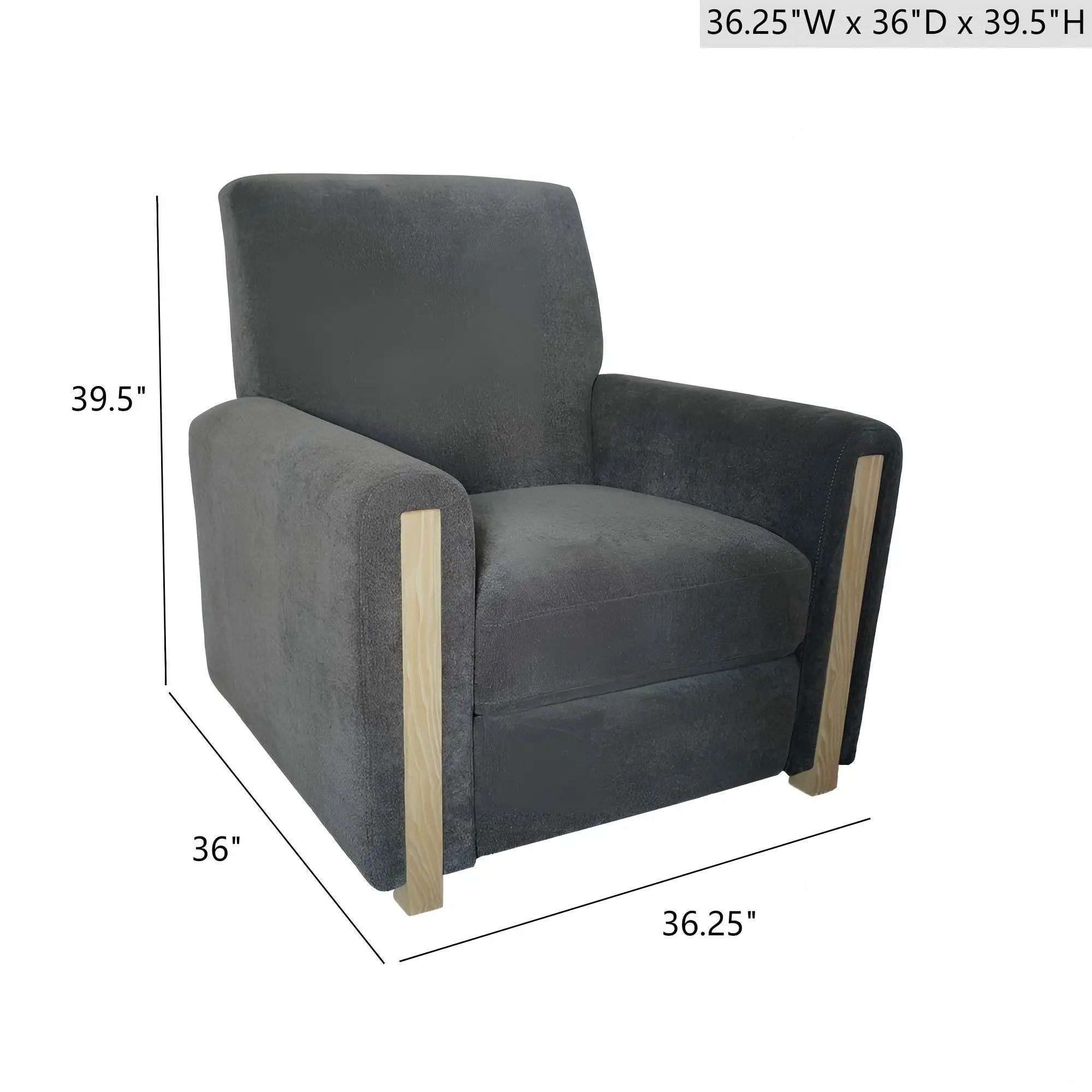 Recliner Chair - Gray by Unique Piece Furniture