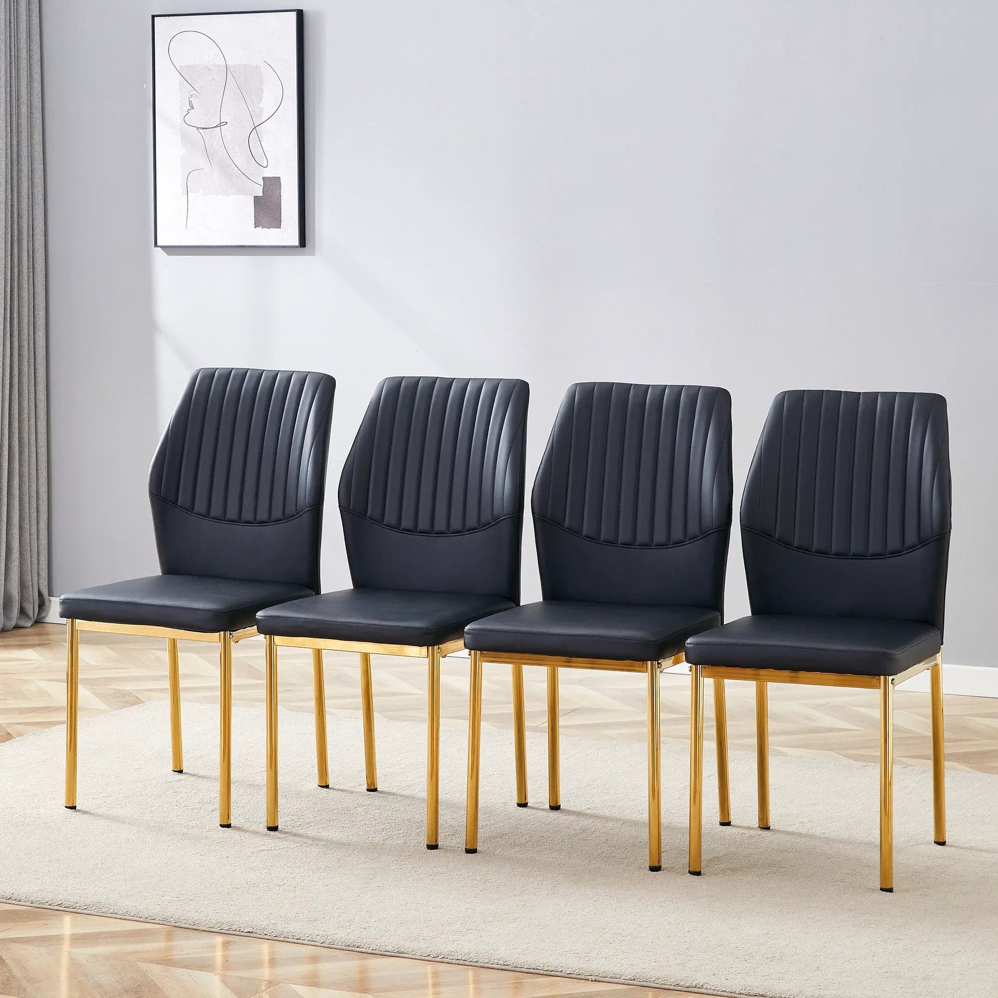 4-Piece Set of Premium Seating for Dining by HouseOfZazla