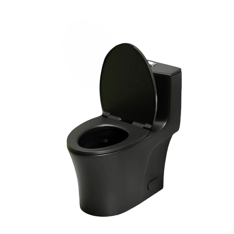 1 Piece Toilet With Dual Flush And Soft Closing Seat by HouseOfZazla