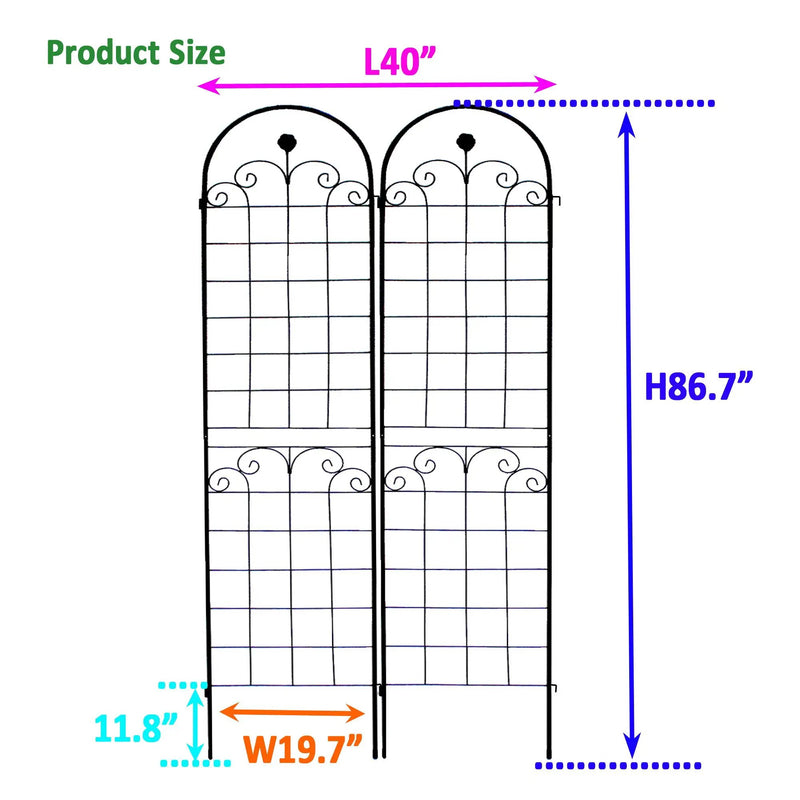 Metal Garden Trellis For Climbing Plants Outdoor Rustproof Plant Support Rose Trellis Netting Trellis by Unique Piece Furniture