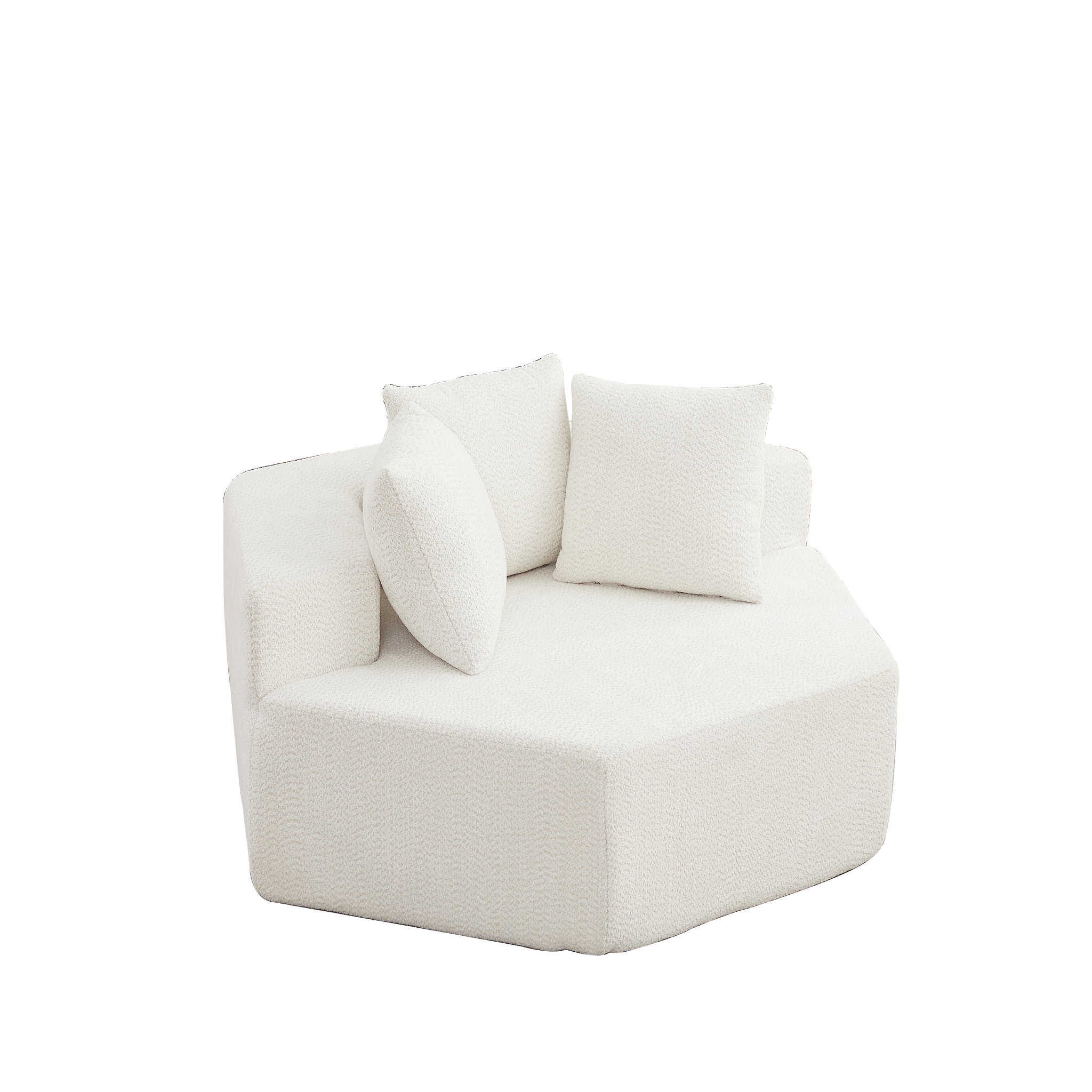 54-Inch Modern-Style Hexagonal Single Lounge Chair by HouseOfZazla