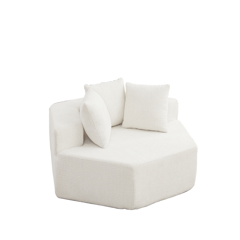 54-Inch Modern-Style Hexagonal Single Lounge Chair by HouseOfZazla